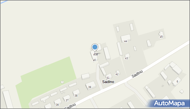 Sadlno, Sadlno, 40B, mapa Sadlno