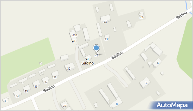 Sadlno, Sadlno, 42, mapa Sadlno