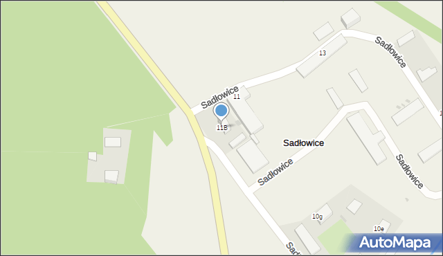 Sadłowice, Sadłowice, 11B, mapa Sadłowice