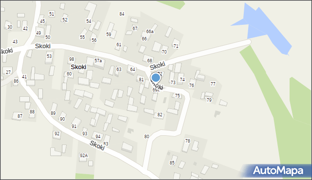 Sadłowice, Sadłowice, 69a, mapa Sadłowice