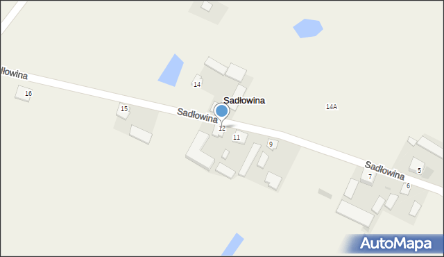 Sadłowina, Sadłowina, 12, mapa Sadłowina