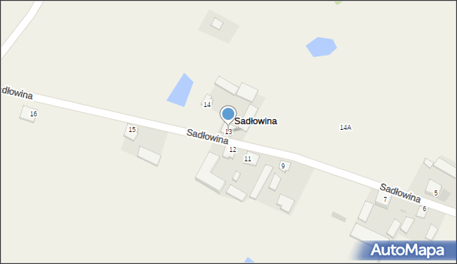 Sadłowina, Sadłowina, 13, mapa Sadłowina