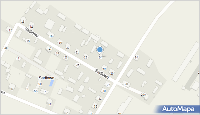Sadłowo, Sadłowo, 24, mapa Sadłowo