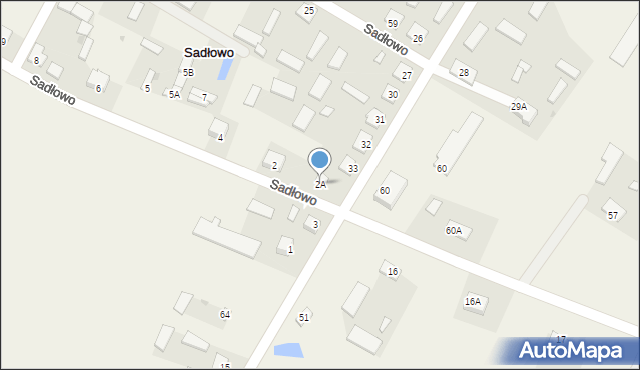 Sadłowo, Sadłowo, 2A, mapa Sadłowo