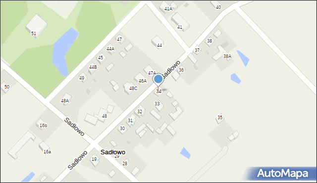 Sadłowo, Sadłowo, 34, mapa Sadłowo