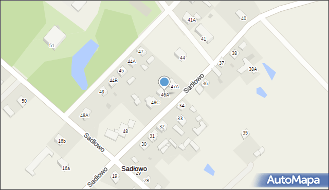 Sadłowo, Sadłowo, 46A, mapa Sadłowo