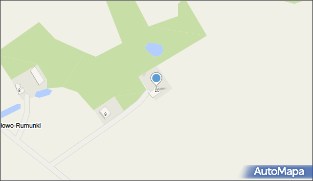 Sadłowo-Rumunki, Sadłowo-Rumunki, 10, mapa Sadłowo-Rumunki