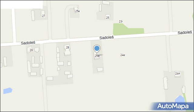 Sadoleś, Sadoleś, 25B, mapa Sadoleś