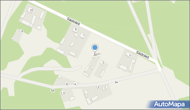 Sadoleś, Sadoleś, 2A, mapa Sadoleś