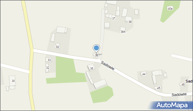 Sadowie, Sadowie, 36, mapa Sadowie