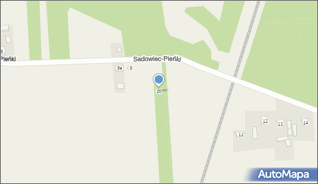 Sadowiec-Pieńki, Sadowiec-Pieńki, 10, mapa Sadowiec-Pieńki