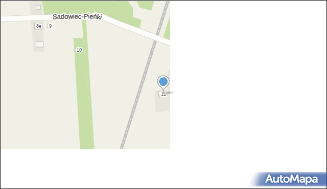 Sadowiec-Pieńki, Sadowiec-Pieńki, 11, mapa Sadowiec-Pieńki