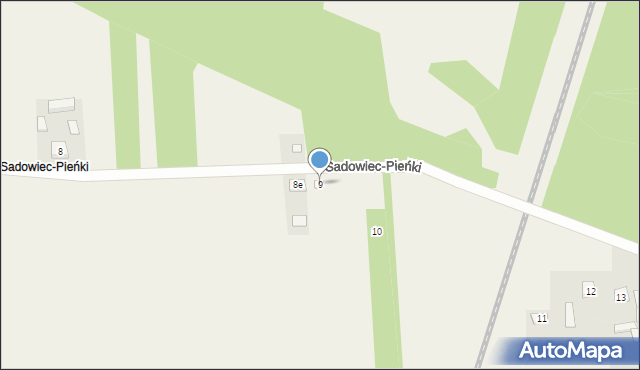 Sadowiec-Pieńki, Sadowiec-Pieńki, 9, mapa Sadowiec-Pieńki