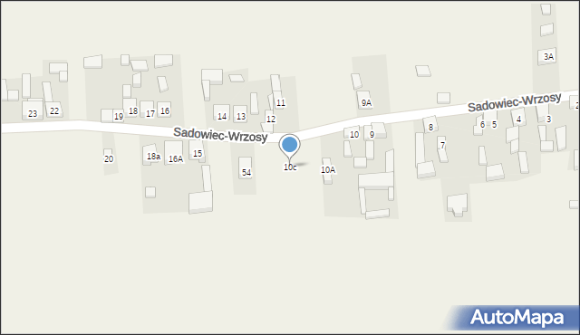 Sadowiec-Wrzosy, Sadowiec-Wrzosy, 10c, mapa Sadowiec-Wrzosy