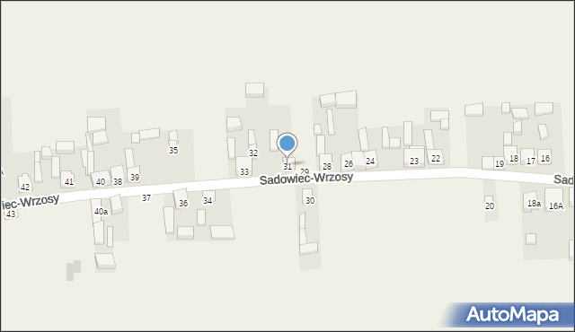 Sadowiec-Wrzosy, Sadowiec-Wrzosy, 31, mapa Sadowiec-Wrzosy