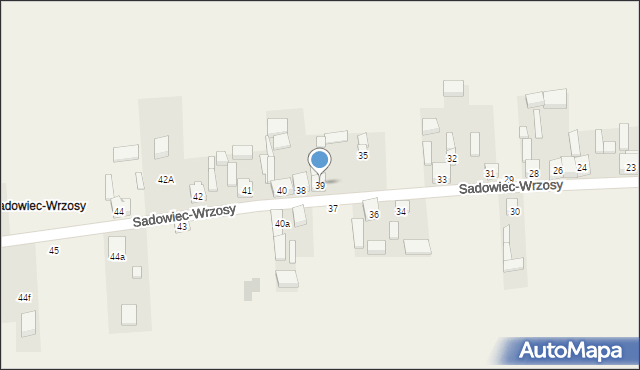 Sadowiec-Wrzosy, Sadowiec-Wrzosy, 39, mapa Sadowiec-Wrzosy