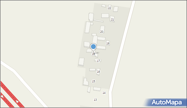 Sadówka, Sadówka, 18, mapa Sadówka