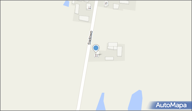 Sadowo, Sadowo, 11, mapa Sadowo