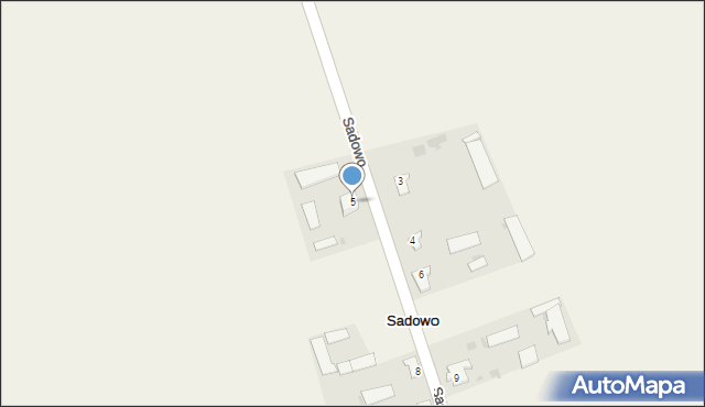 Sadowo, Sadowo, 5, mapa Sadowo