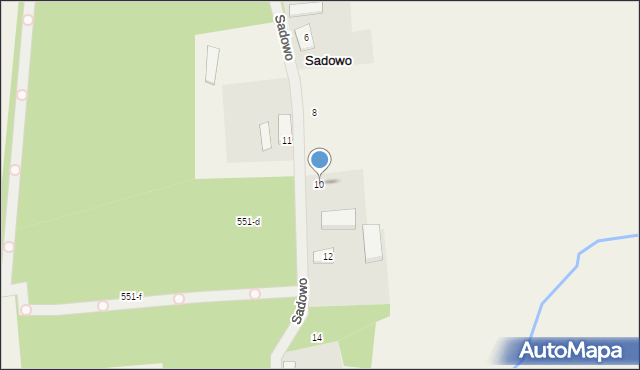 Sadowo, Sadowo, 10, mapa Sadowo