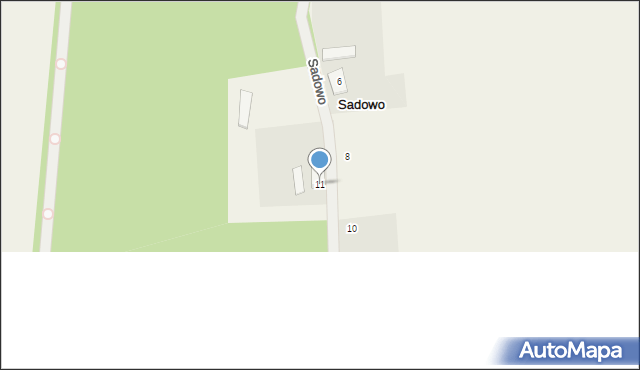 Sadowo, Sadowo, 11, mapa Sadowo