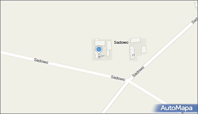 Sadowo, Sadowo, 16, mapa Sadowo