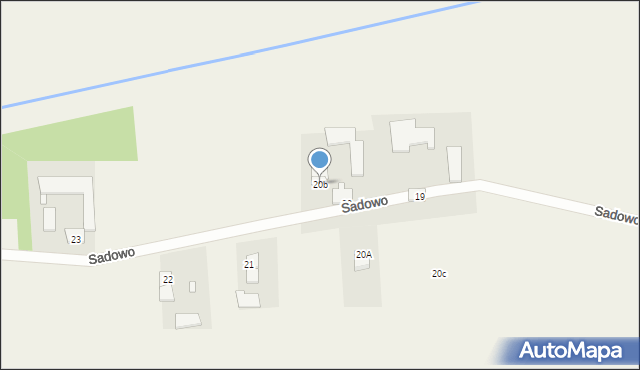 Sadowo, Sadowo, 20b, mapa Sadowo