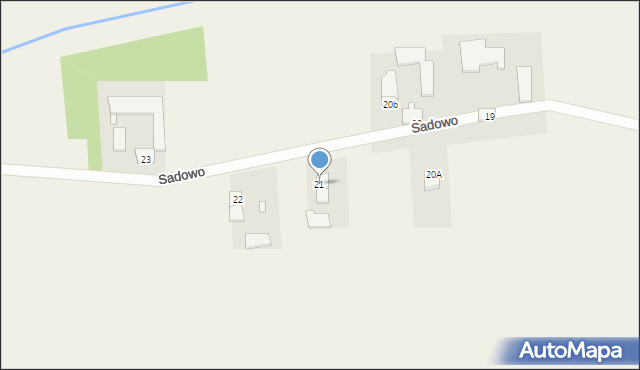 Sadowo, Sadowo, 21, mapa Sadowo