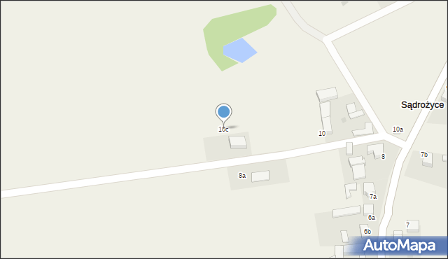 Sądrożyce, Sądrożyce, 10c, mapa Sądrożyce