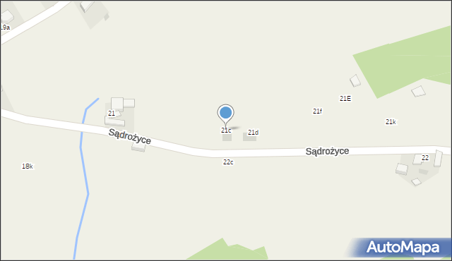 Sądrożyce, Sądrożyce, 21c, mapa Sądrożyce