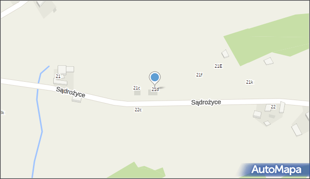 Sądrożyce, Sądrożyce, 21d, mapa Sądrożyce