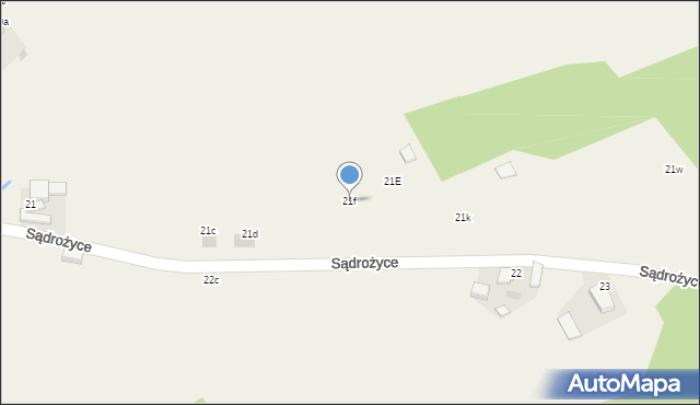 Sądrożyce, Sądrożyce, 21f, mapa Sądrożyce