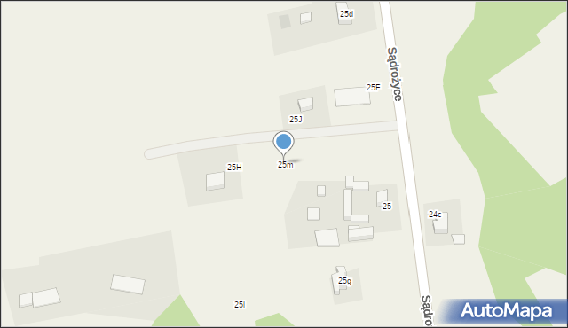 Sądrożyce, Sądrożyce, 25m, mapa Sądrożyce