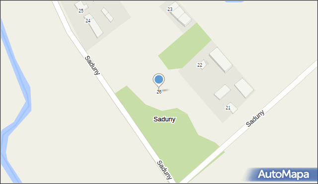 Saduny, Saduny, 26, mapa Saduny