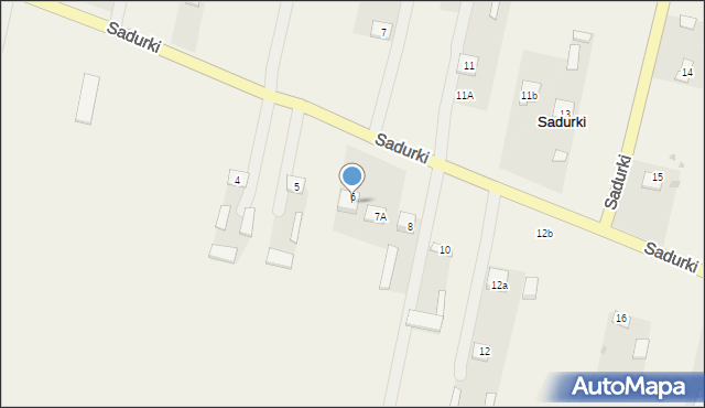 Sadurki, Sadurki, 6A, mapa Sadurki