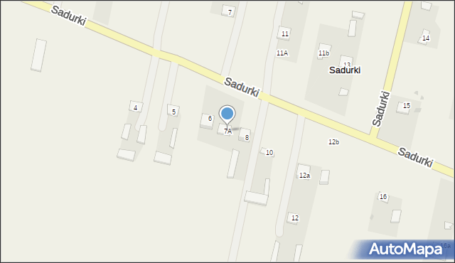 Sadurki, Sadurki, 7A, mapa Sadurki