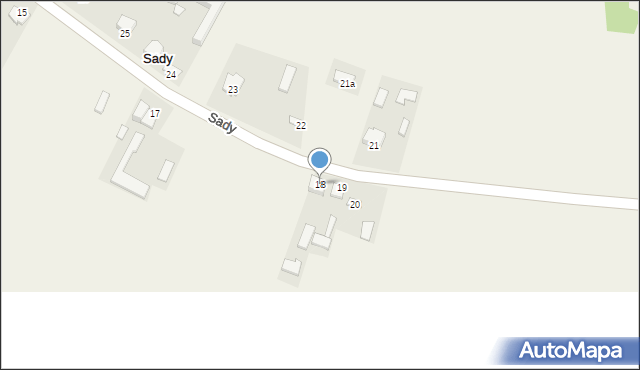 Sady, Sady, 18, mapa Sady