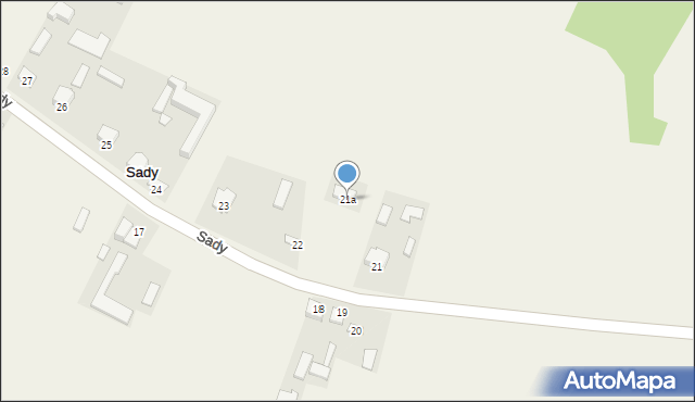 Sady, Sady, 21a, mapa Sady