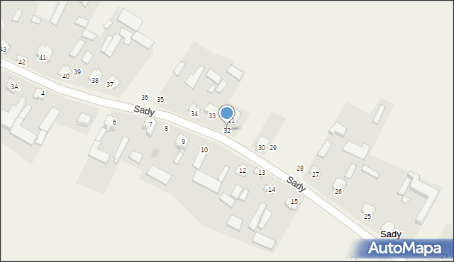 Sady, Sady, 32, mapa Sady