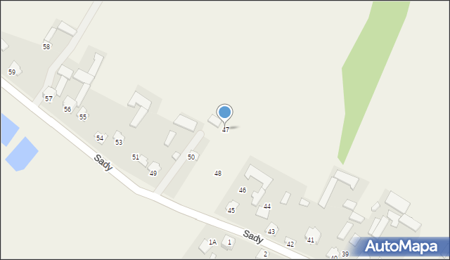 Sady, Sady, 47, mapa Sady