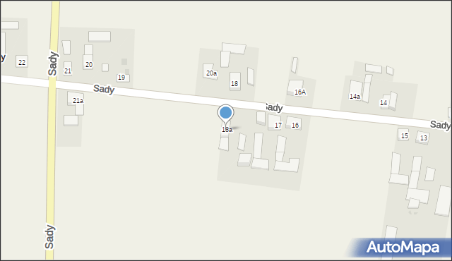 Sady, Sady, 18a, mapa Sady