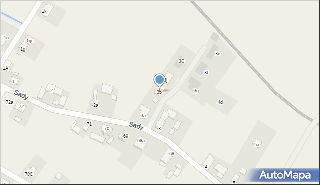Sady, Sady, 3b, mapa Sady