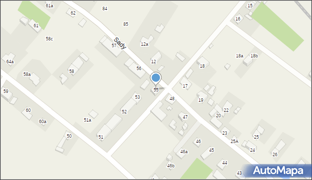 Sady, Sady, 55, mapa Sady