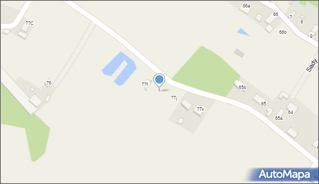 Sady, Sady, 77g, mapa Sady