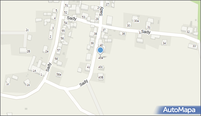 Sady, Sady, 40a, mapa Sady