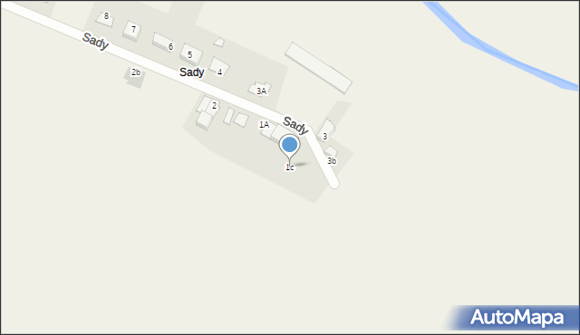 Sady, Sady, 1c, mapa Sady