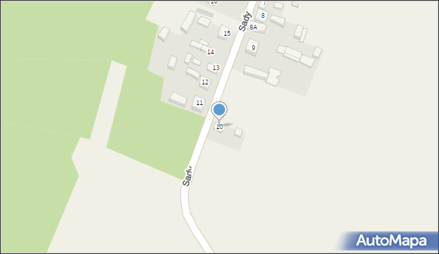 Sady, Sady, 10, mapa Sady