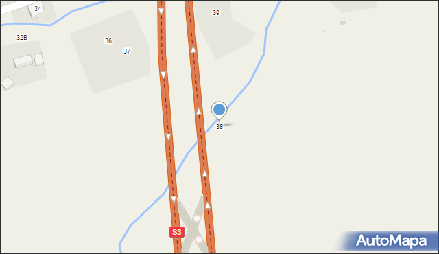 Sady Górne, Sady Górne, 38, mapa Sady Górne