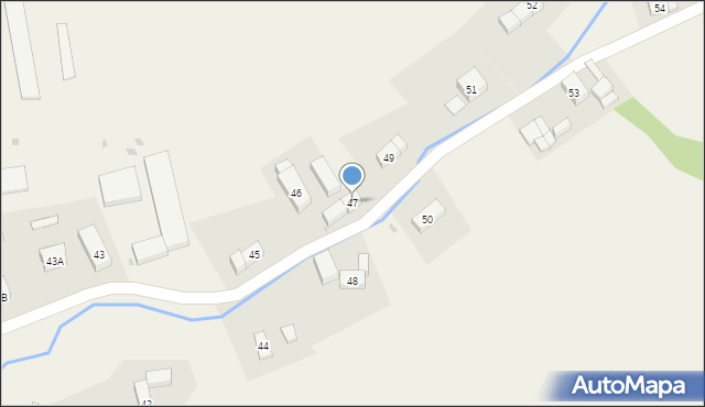 Sady Górne, Sady Górne, 47, mapa Sady Górne