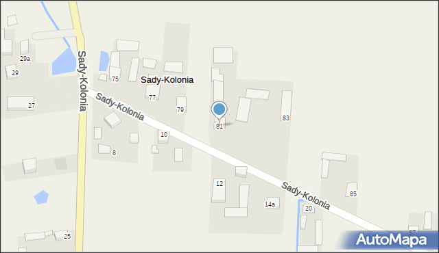 Sady-Kolonia, Sady-Kolonia, 81, mapa Sady-Kolonia